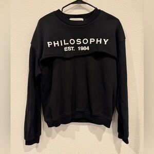 Philosophy Di Lorenzo Serafini logo crewneck pullover sweatshirt